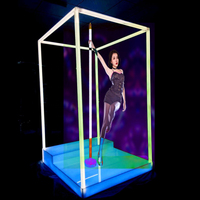 Lumières de scène pour pole dance, plateforme lumineuse rotative, lampe à motifs, cage à oiseaux aérienne pour artistes, pour événements, danse Go-Go