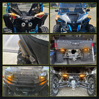 Kit de feux arrière et de clignotants latéraux UTV avec colonne de direction pour Polaris Ranger Pioneer Can Am Commander