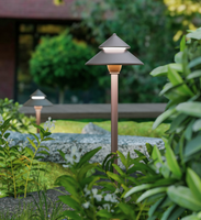 7W Haute Qualité En Plein Air Villas Parcs Résidentiel Étanche Noir Finition Paysage Lumière Chemin Lumière Jardin Lumière