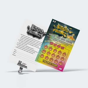 Billets de loterie personnalisés à gratter, impression couleur, thème DIY, anti-contrefaçon, en <span class=keywords><strong>carton</strong></span>, pour gagner des prix en espèces - Product Image 2