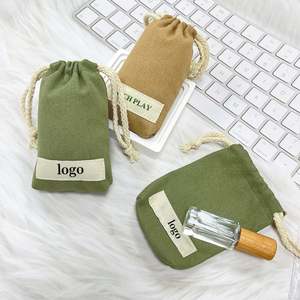 Customized 9*13.5*2cm <b>Small</b> Cotton Pouch <b>Bag</b> Cotton Jewelry <b>Bag</b> Cotton Canvas Jewelry Pouch - Product Image 5