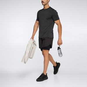 Camiseta Deportiva de Gimnasio sin Costuras para Hombre, Personalizada, de Alta Calidad, al por Mayor, Ajustada, Deportiva, Impresa, de Spandex/Nylon, de Secado Rápido - Product Image 2