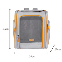 Sac de transport extensible Senda Versatile 10 kg en polyester solide, style décontracté avec fermeture éclair pour petits chiens et chats