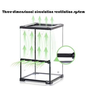 Herstellerdirektvertrieb: Amphibien-Kletterterrarium für Schildkröten, Eidechsen, Hornfrösche, Geckos, Schlangen, Spinnen und Regenwaldtiere - Product Image 4