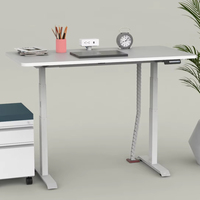 Cadre de bureau debout réglable en hauteur OMNI avec contrôleur à mémoire, bureau électrique moderne professionnel