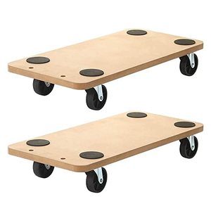 Mdf Houten Dolly Rechthoek Hout Trolley Platform Dollies Meubels Dolly Mover Carrier Winkelwagen