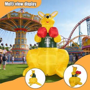 Arco Inflable Gigante Personalizable con Forma de Canguro de Boxeo, Modelo Publicitario para Eventos al Aire Libre - Product Image 3