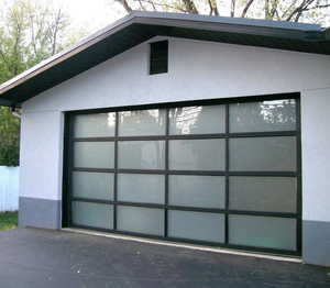 Panel de vidrio aislado transparente personalizado, marco de aluminio, puerta de garaje, otra categoría de puerta - Product Image 2