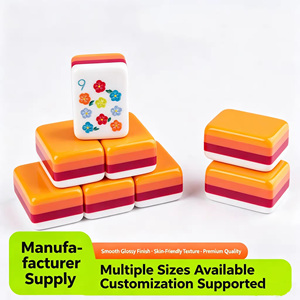 Luxury Factory Spot Mahjong Tiles Rose Graphic Color Matching Mini Travel Portable Hand Play Four-layer <b>Entertainment</b> - Product Image 4
