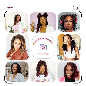 Julianna 18 pouces Locs Distressed, Dreadlocks artisanales pour tressage au <span class=keywords><strong>crochet</strong></span>, Extensions de cheveux africains légers 18 pouces Locs Distressed - Product Image 5