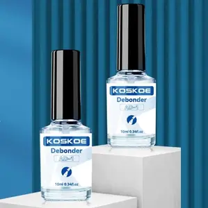KS KOSKOE Logo personnalisé rapidement désodorisant liquide de colle pour acrylique presse sur ongles conseils faux ongles adhésif dissolvant