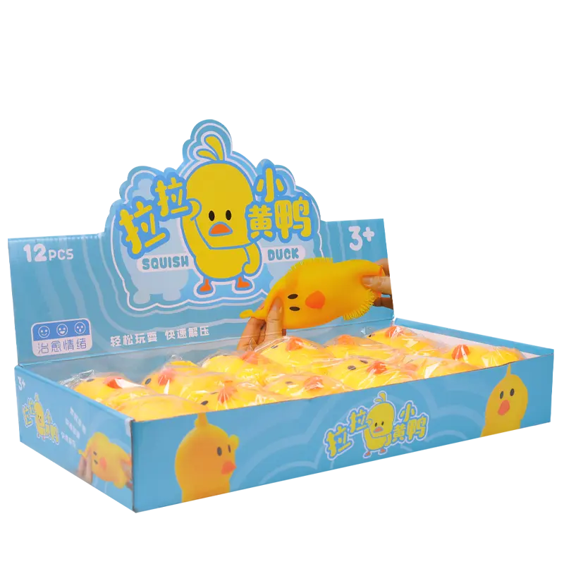 Großhandel Squeeze Easter Chicks Gefüllte Gummi ente TPR Duck Toys