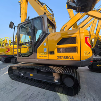 Excavator Crawler Medium Model XE155GA Populer dengan Berat Operasi 14600kg dan Bucket Pekerjaan Tanah 0.65cbm