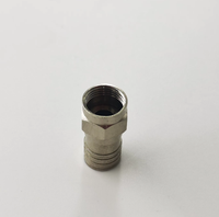Conector Coaxial RF de 75 ohmios, Tipo F Macho, para Cable RG6