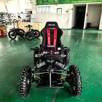 Scooter électrique tout-terrain à quatre roues LDOO, véhicule tout-terrain à chenilles - pliable, avec éclairage LED