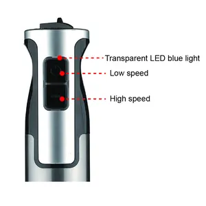 Multi-Use 800W Hand Stick Blender With LED Light Immersion Hand Blender