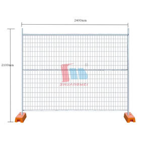 Barriere di Sicurezza in Acciaio Portatili per Controllo della Folla, Pannelli di Recinzione Temporanea Rimovibili Australiani - Product Image 1
