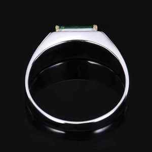 Anillo de piedra preciosa de esmeralda natural SGARIT Zambia de 1.56 quilates, joyería de oro de 18 quilates, diamante natural de 40 piezas de 0.1 quilates, certificado NGTC, joyería de lujo. - Product Image 4