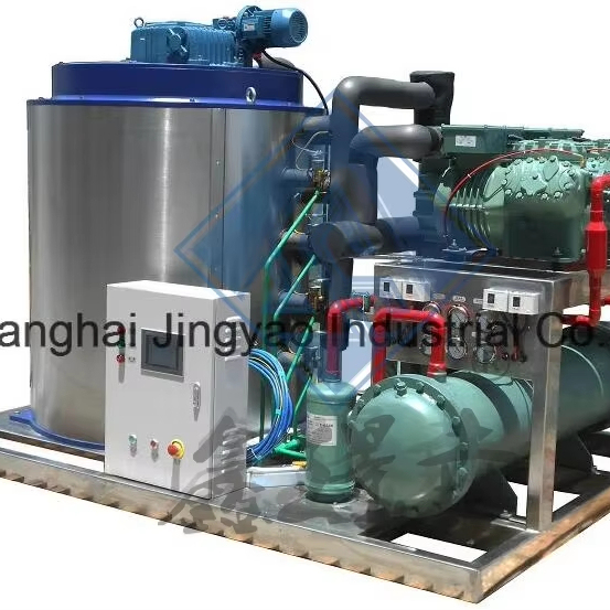 Energy-Saving Air-Cooled 1 Ton/Day Output Flake Ice Machine for Seafood & Meat Processing
