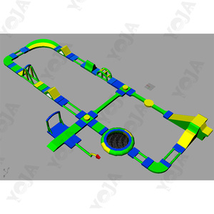 Toboganes Inflables para Parque Acuático YOJA B-A02, Personalizados, Comerciales, de PVC de 0.6-0.9mm, 500kg, con Certificación CE - Product Image 2