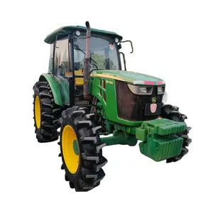 Venta caliente barato bastante usado John Deere 5E-954 95hp equipo agrícola tractor de cuatro ruedas
