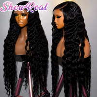 Perruques de cheveux humains bouclés naturels birmans avec dentelle complète, fournisseur de perruques longues de 40 pouces à ondulations profondes lâches avec frontale HD pour femmes noires