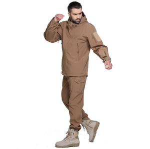 HBSP09 Ropa de Camuflaje para Caza, Chaqueta Táctica de Forro Polar con Diseño de Piel de Tiburón, Traje de Chaqueta y Pantalones - Product Image 1