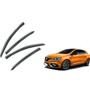 Injection Window Visors Rain Guards for Renault Megane | Side Window Deflectors Custom Fit Auto Accessories - Product Image 1