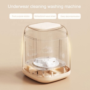 Mini <span class=keywords><strong>machine</strong></span> à <span class=keywords><strong>laver</strong></span> semi-automatique à double usage pour les petits sous-vêtements intimes pour les dortoirs Outil de nettoyage ménager - Product Image 3
