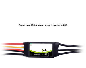 ESC sin escobillas Mantis 6A G2 4S SBEC para modelos de aviones RC de ala fija con conductos, material ABS, linealidad de aceleración precisa y estable - Product Image 1