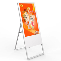 Monitor de Señalización Digital Portátil Inteligente con Pantalla Táctil de 10 Puntos y Sistema Android, Basado en la Nube, para Kioscos, Tiendas y Ascensores, de 32/43 Pulgadas