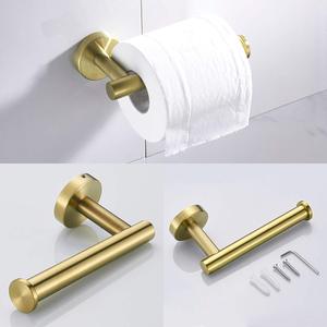Porte-serviettes mural en or salle de bain porte-serviettes 3 pièces ensembles porte-<span class=keywords><strong>papier</strong></span> hygiénique ensemble porte-<span class=keywords><strong>papier</strong></span> de soie porte-vêtements - Product Image 4