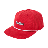 Topi Korduroi Khusus dengan Tali 5 Panel Topi Korduroi Pinggiran Rata Lebar Korduroi Topi Korduroi