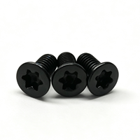 Vis autotaraudeuse M3x6x5.2 à tête fraisée Torx, entraînement étoile, en acier au carbone, pour assemblage électronique