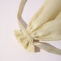 Pochette à cordon de serrage métallique brillante de luxe, en tissu doux pailleté, sac cadeau pour bijoux, bagues, boucles d'oreilles, bracelets et rangement de cosmétiques