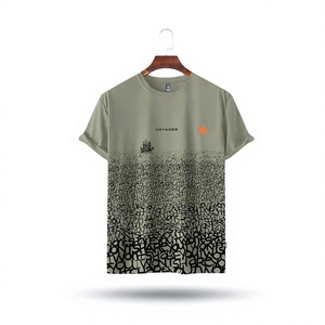 Fabricants de vêtements sur mesure, t-shirts pour hommes à manches courtes, coupe classique, col rond, 100% coton respirant, impression numérique - Product Image 4