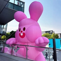 Dessin animé gonflable publicitaire personnalisé Anime modèle de lapin gonflable mascotte de poupée gonflable pour la décoration du centre commercial