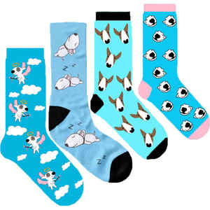 Chien mignon cadeau nouveauté patte chaussettes femmes Bull Terrier chaussettes - Product Image 5