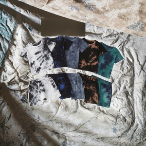 Ensemble de vêtements pour bébé garçon, été, décontracté, imprimé tie-dye, 2 pièces, chemise + short, survêtement pour 1 à 5 ans - Product Image 1