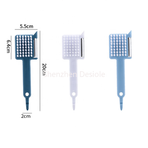 Herramientas de Cocina 3 en 1, molinillo de ajo de plástico, pelador de frutas y verduras con abridor de cepillos para un uso conveniente - Product Image 2