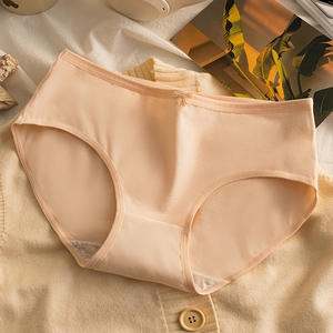 Factory Direct Comfortable Cotton Mid-Rise Hipster Underwear for Women Knitted Breathable Anti-Bacterial Solid Color Ballet - Product Image 6