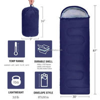 Sac de couchage léger pour le camping, couverture chaude pour la randonnée, couette pliable pour l'extérieur avec sac de rangement