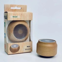 Haut-parleur en bois 5.0, mini, rétro, portable, avec subwoofer intégré, fonction d'appel par micro, idéal pour un cadeau