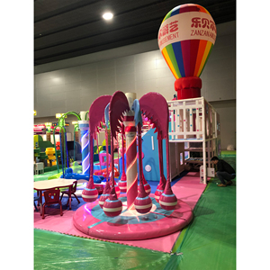 Giostra Elettrica per Parco Giochi al Coperto, Altalena con Palma in Schiuma Morbida per Casa, Scuola, Centro Commerciale e <span class=keywords><strong>Parchi</strong></span> Divertimento - Product Image 4