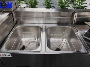 <span class=keywords><strong>Friteuse</strong></span> professionnelle à <span class=keywords><strong>gaz</strong></span> double panier en acier inoxydable 12L, la plus vendue pour restaurants - Product Image 5