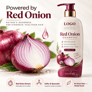 Champú de Cebolla Roja al Por Mayor a <span class=keywords><strong>Precio</strong></span> de Fábrica - Champú Anticaída y Crecimiento del Cabello, Venta al Por Mayor, Marca Privada Personalizada - Product Image 2