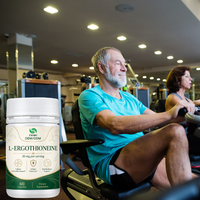 L-Ergothionéine naturelle dérivée de champignons, OEM |   Antioxydant végétalien |   Complément Premium de Protection Solaire à l'Ergothionéine