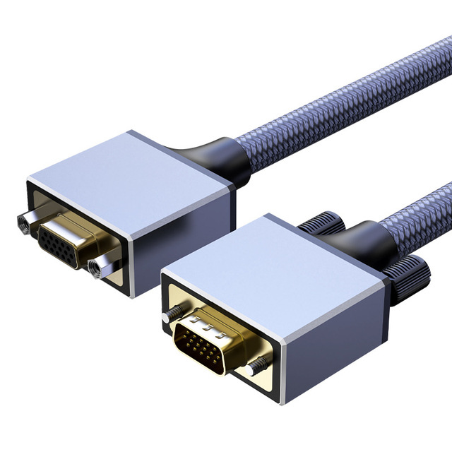 VGA Extension Cable Male-to-female for Projectors Computers/TVs Bare Copper Conductor Model G10 Available in 5/8/10/15 Meters