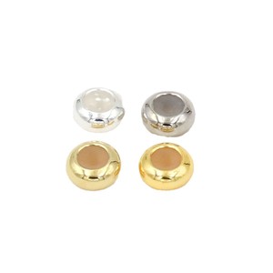 Cuentas redondas chapadas en cobre, oro de 14 quilates y plata para hacer pulseras, accesorios de joyería DIY, cuentas de abaco con pegamento SX0113 - Product Image 5