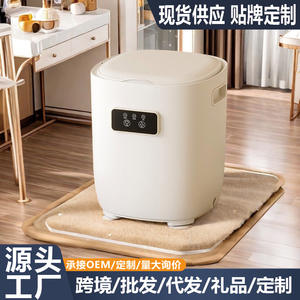 Mini lavadora para uso doméstico, semiautomática, capacidad de 5kg, carcasa de plástico, enchufe eléctrico, secadora de ropa compacta S816 - Product Image 4